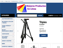 Tablet Screenshot of mejoresproductosenlinea.com